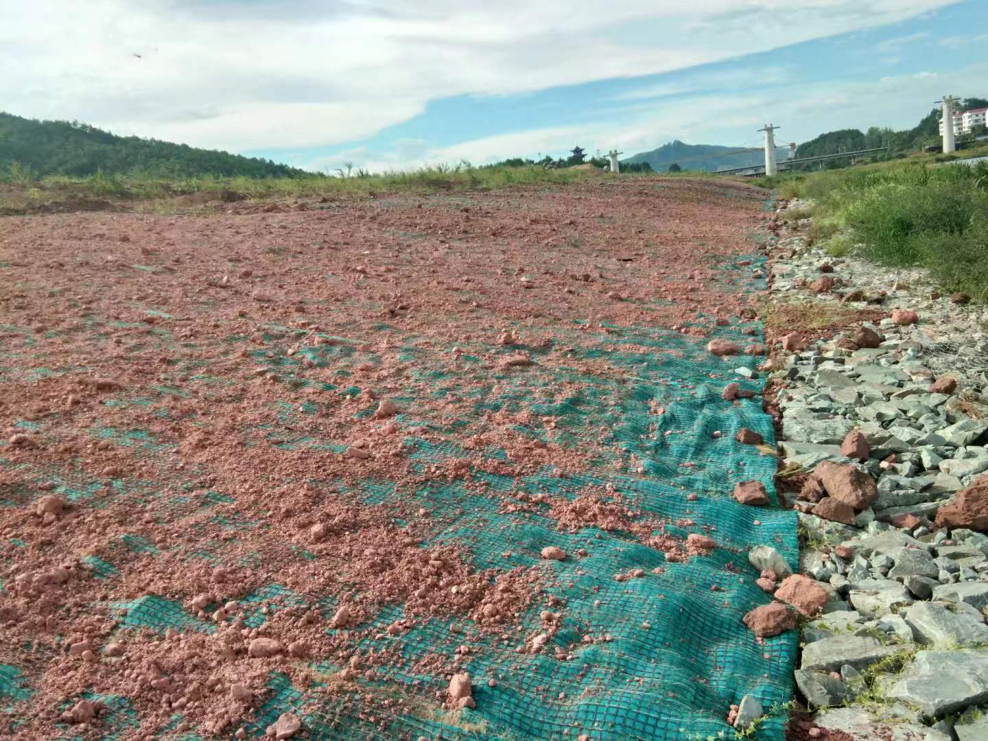 抗冲植物纤维毯